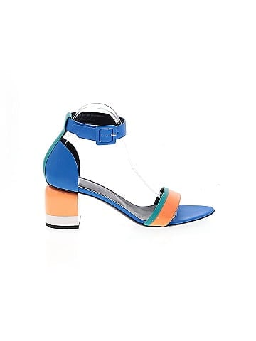Pierre Hardy Leather Colorblock Sandals 65mm (view 1)