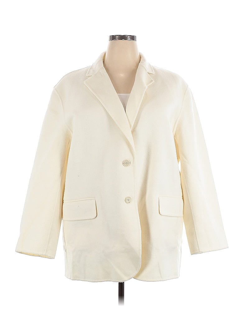 Banana Republic Ivory Wool Coat Size XXL - photo 1
