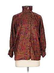 Ellen Tracy Long Sleeve Silk Top