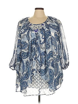 Roaman's 3/4 Sleeve Blouse