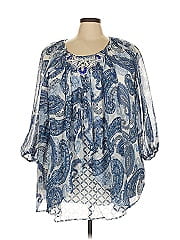 Roaman's 3/4 Sleeve Blouse