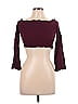 LA Hearts 100% Rayon Burgundy 3/4 Sleeve Top Size XS - photo 1