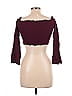LA Hearts 100% Rayon Burgundy 3/4 Sleeve Top Size XS - photo 2