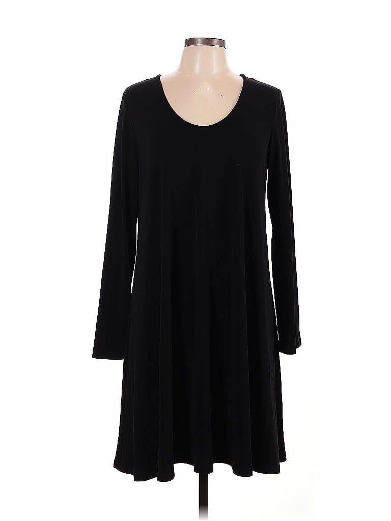 Karen Kane 100% Polyester Solid Black Casual Dress Size L - photo 1