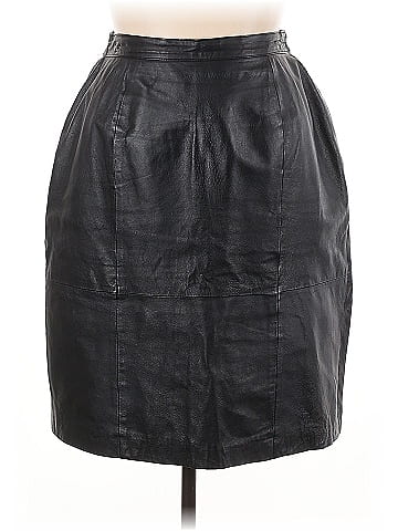 Venezia Faux Leather Skirt (view 1)