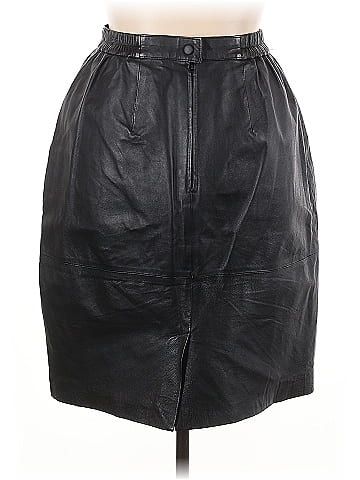Venezia Faux Leather Skirt (view 2)