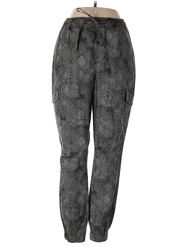 Pre-owned Good American Casual Pants In Gray