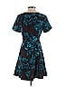 Who What Wear 100% Polyester Print Teal Casual Dress Size S - photo 2