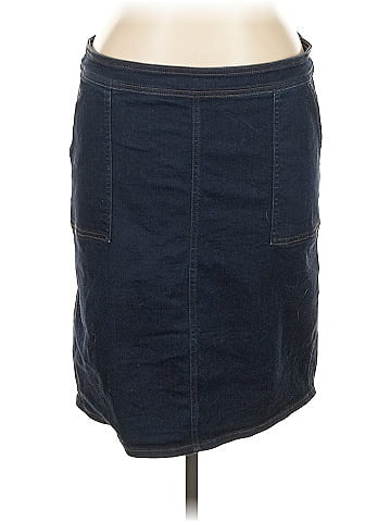 Lands' End Denim Skirt (view 1)