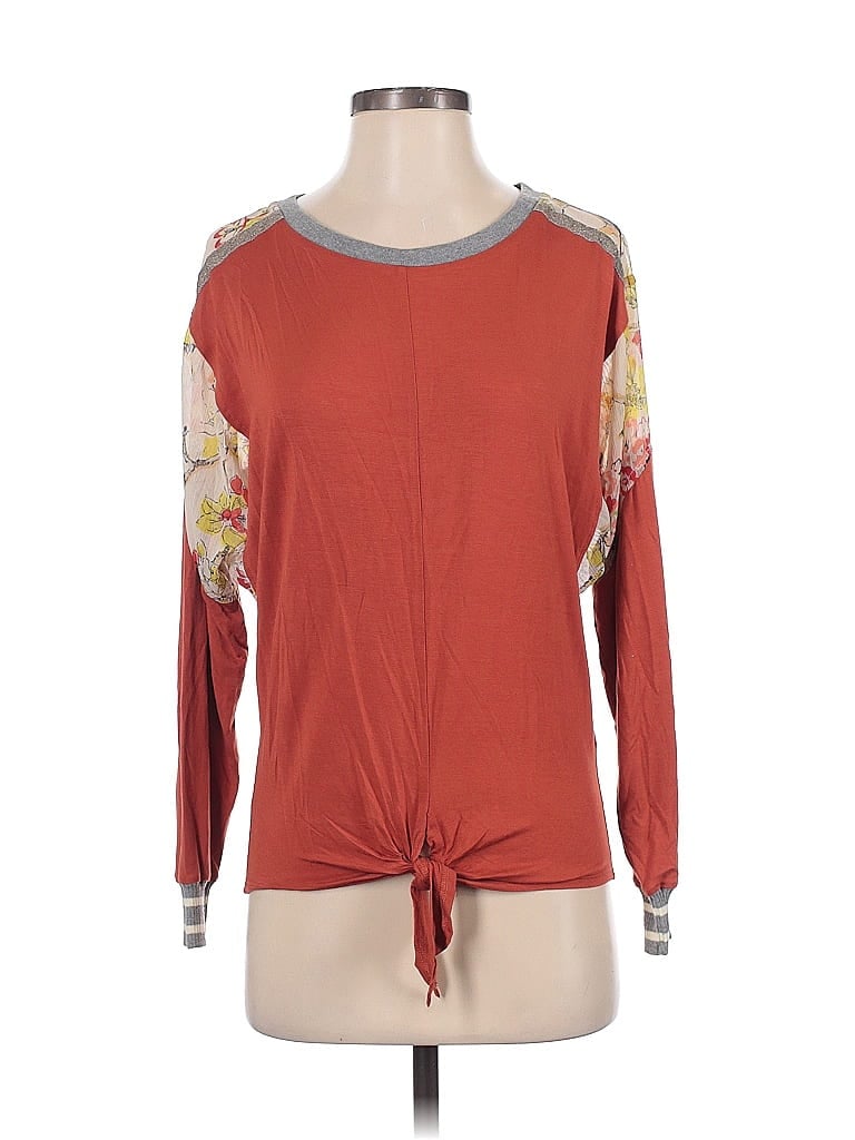 Tiny Orange Long Sleeve Top Size XS - photo 1
