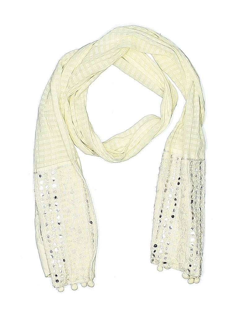 Pre-owned Assorted Brands Scarf In White