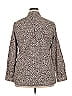 Foxcroft 100% Cotton Animal Print Gray Long Sleeve Button-Down Shirt Size 18 - photo 2