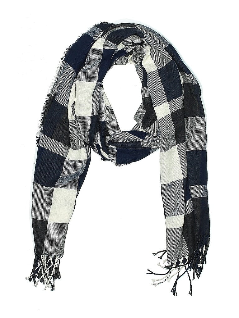 Pre-owned Plush Scarf In Blue