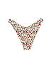 Zaful Floral Ivory Swimsuit Bottoms Size L - photo 2