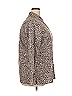 Foxcroft 100% Cotton Animal Print Gray Long Sleeve Button-Down Shirt Size 18 - photo 4