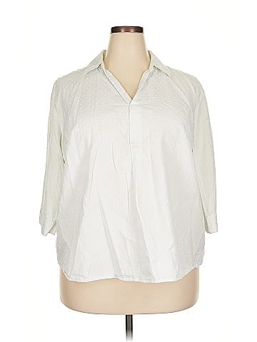 Riders by Lee 3/4 Sleeve Button-Down Shirt (view 1)