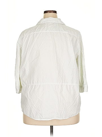 Riders by Lee 3/4 Sleeve Button-Down Shirt (view 2)