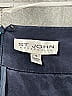 St. John Collection Polka Dots Graphic Blue Silk Skirt Size 10 - photo 3