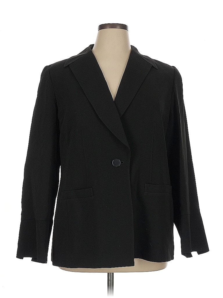 Linda Allard Ellen Tracy Black Blazer Size 14 - photo 1