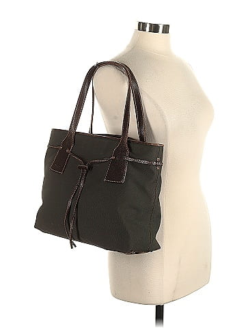 Tod's Leather-Trim Canvas Tote (view 2)