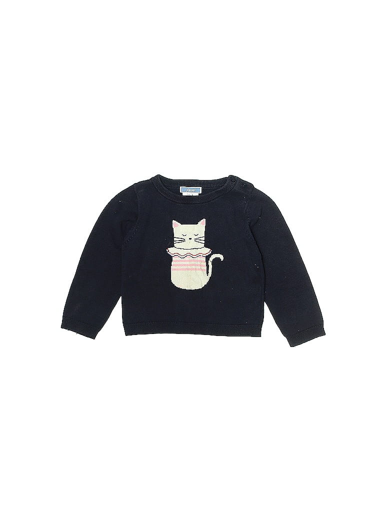 Jacadi 100% Cotton Blue Pullover Sweater 18-24 MO / 24 MO - photo 1
