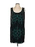 Hale Bob Graphic Teal Casual Dress Size L - photo 1