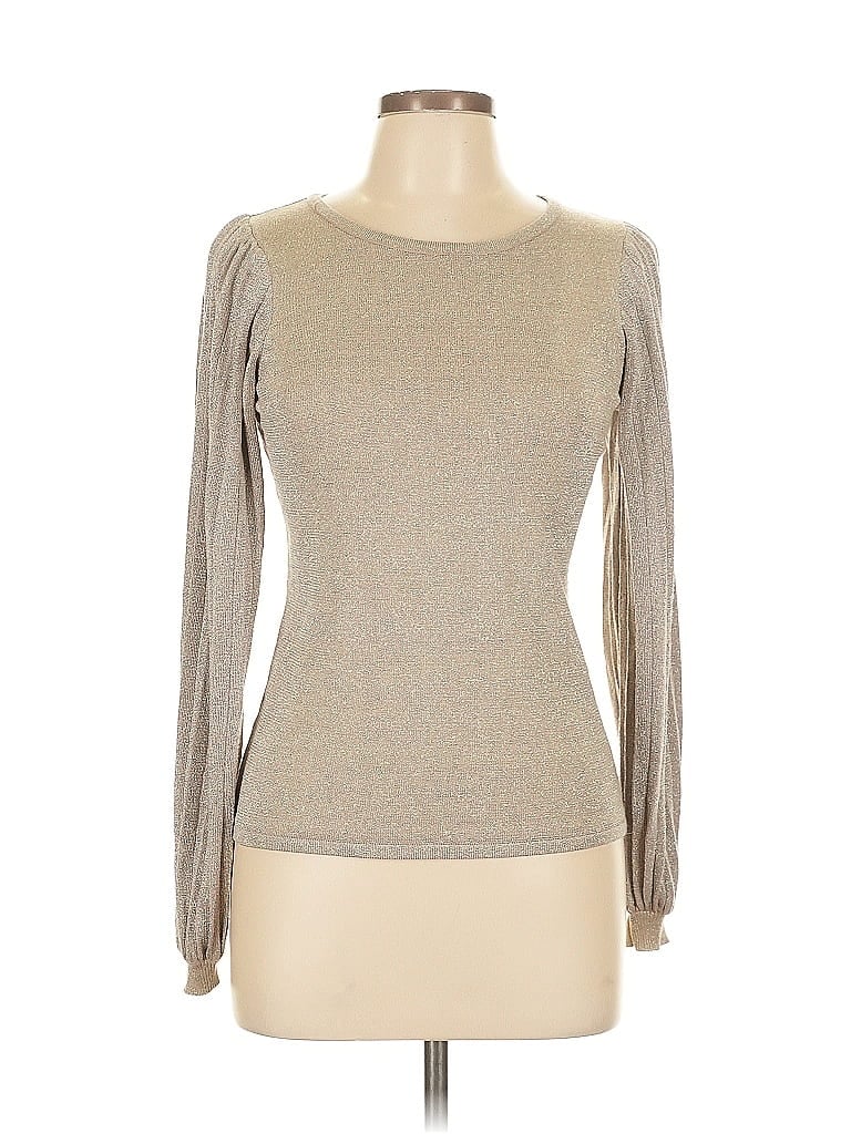 Catherine Malandrino Tan Long Sleeve Top Size S - photo 1