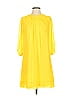 Eva Mendes by New York & Company 100% Polyester Solid Yellow Casual Dress Size XS - photo 1