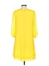 Eva Mendes by New York & Company 100% Polyester Solid Yellow Casual Dress Size XS - photo 2