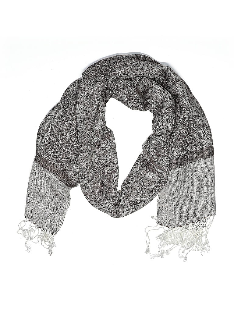 Pashmina 100% Pashmina Gray Brown Scarf One size - photo 1