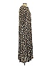 Pashmina 100% Viscose Print Brown Black Casual Dress Size XS - photo 4
