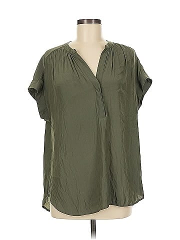 R | Label Short Sleeve Blouse (view 1)