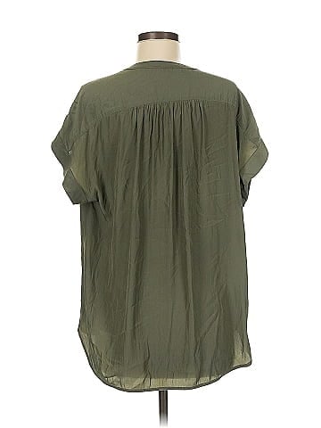 R | Label Short Sleeve Blouse (view 2)