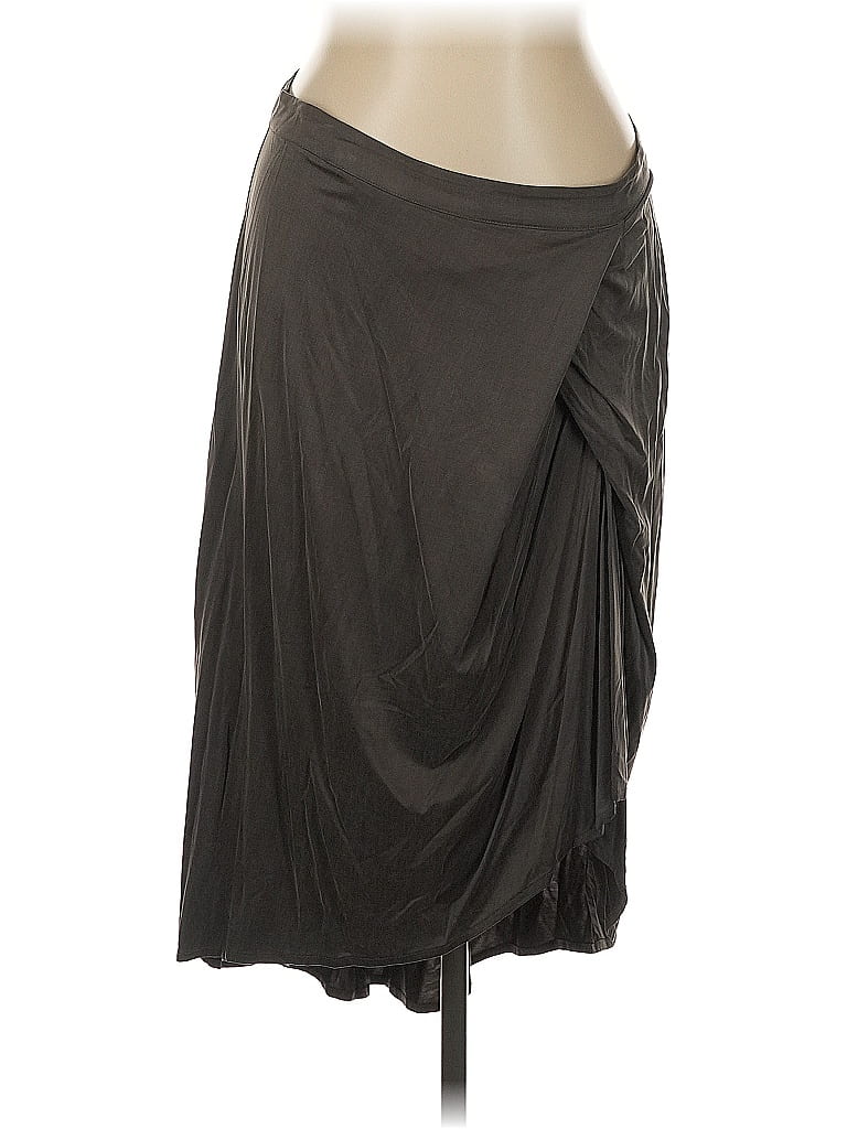 J Brand Solid Gray Casual Skirt Size 10 - photo 1