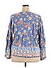 Suzanne Betro 100% Rayon Blue 3/4 Sleeve Blouse Size 4X - photo 2
