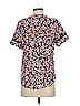 Hinge 100% Viscose Floral Pink Short Sleeve Blouse Size XS - photo 2