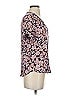 Hinge 100% Viscose Floral Pink Short Sleeve Blouse Size XS - photo 4