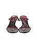 Gucci Burgundy Red Vintage Karung Sandal Heels Size 8 - photo 2