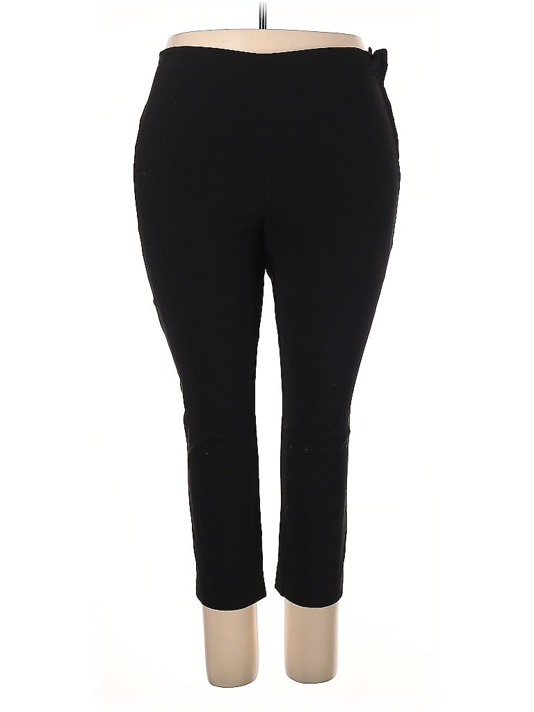 MM. LaFleur Solid Black Leggings Size 2X - photo 1