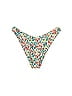 Zaful Floral Ivory Swimsuit Bottoms Size L - photo 1