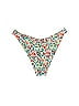 Zaful Floral Ivory Swimsuit Bottoms Size L - photo 2