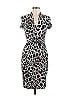 Joseph Ribkoff Animal Print Gray Cocktail Dress Size 6 - photo 1