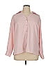 Notations 100% Polyester Pink Long Sleeve Blouse Size 1X - photo 1