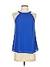 Naked Zebra 100% Polyester Blue Sleeveless Blouse Size S - photo 1