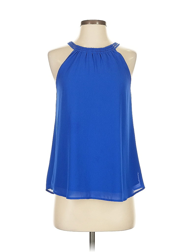 Naked Zebra 100% Polyester Blue Sleeveless Blouse Size S - photo 1