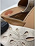 Chloé Tan Woody Broderie Anglaise Espadrilles Wedges Size EU 37 - photo 8