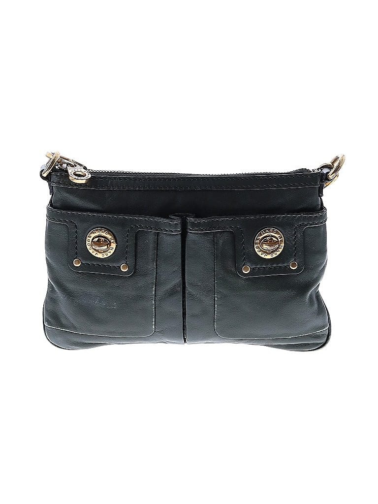 Marc by Marc Jacobs 100% Leather Solid Black Green Leather Crossbody Bag One size - photo 1