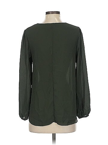 Aqua Long Sleeve Blouse (view 2)