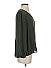 Aqua 100% Polyester Green Long Sleeve Blouse Size XS - photo 4