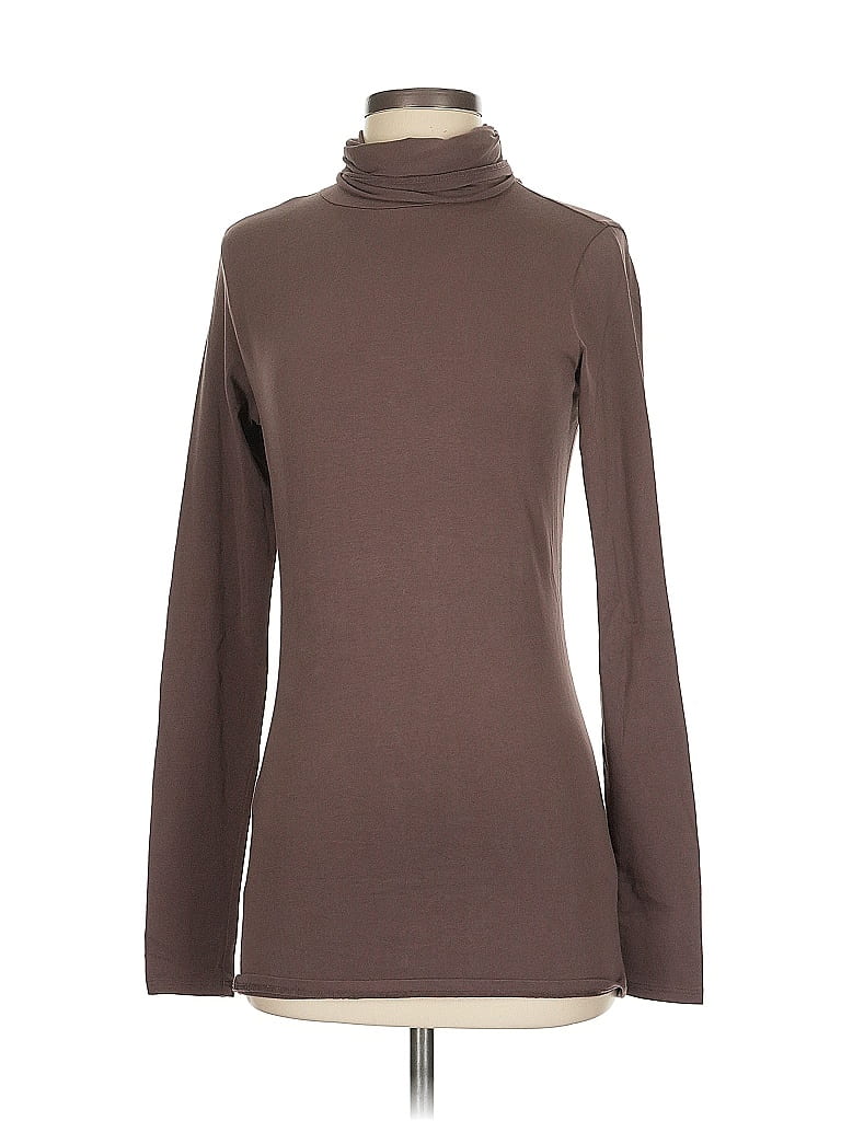 Peruvian Connection Brown Long Sleeve Turtleneck Size XS - photo 1
